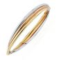 Three Colour Gold Bangle - 00024479 | Heming Diamond Jewellers | London