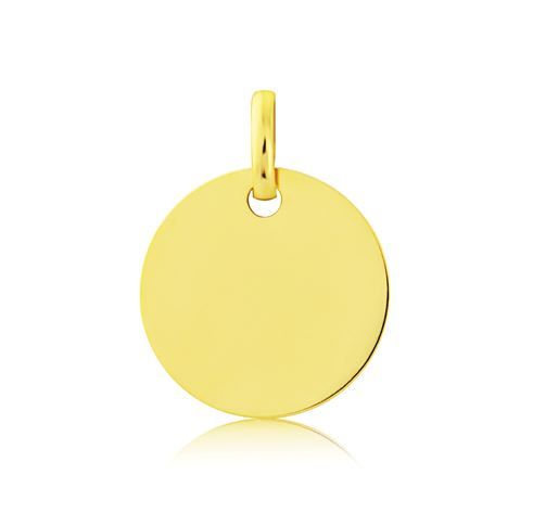 Gold Disc Pendant - 00024486 | Heming Diamond Jewellers | London