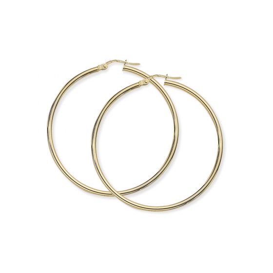 9ct Yellow Gold Hoop Earrings - 00024088 | Heming Diamond Jewellers | London