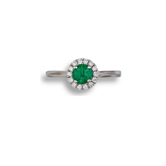 Emerald And Diamond Ring