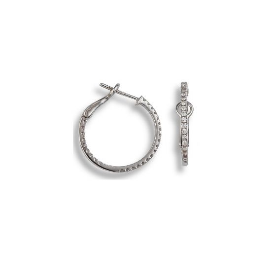 Diamond Hoop Earrings