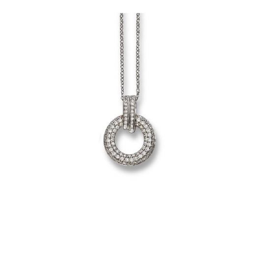 Diamond Hoop Pendant