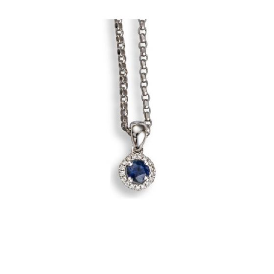 Sapphire And Diamond Pendant