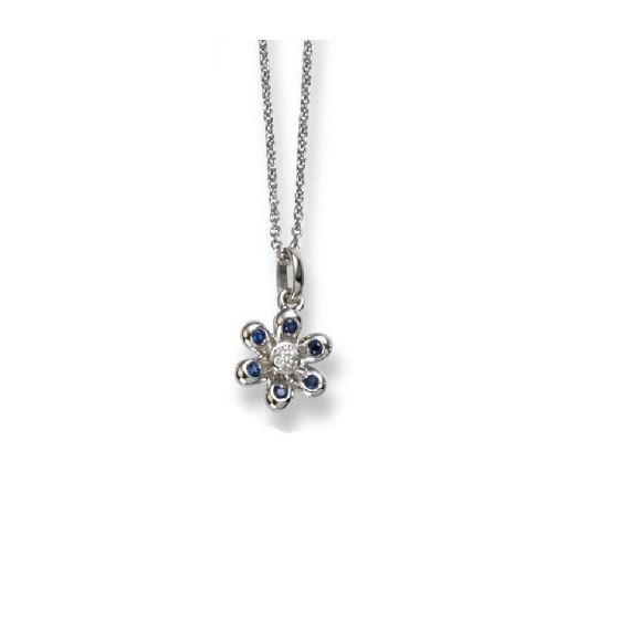 Sapphire And Diamond Pendant