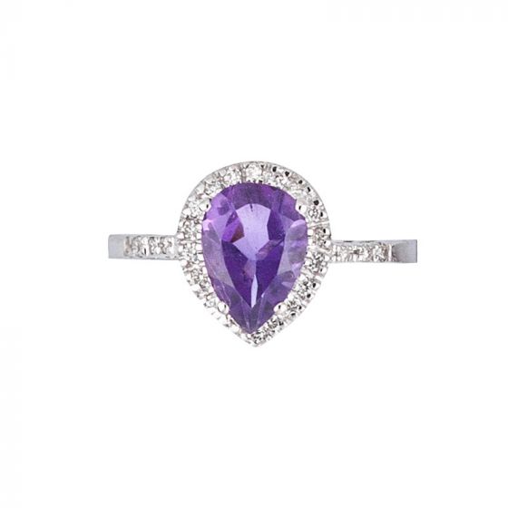 Amethyst and Diamond Ring - 00022718 | Heming Diamond Jewellers | London