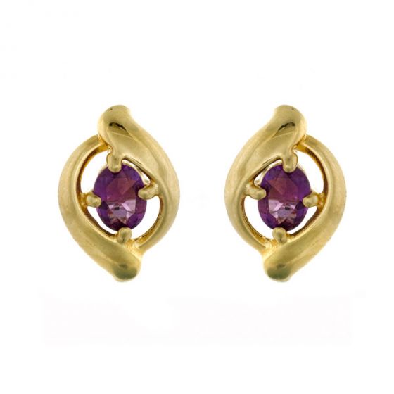 Amethyst Earrings - 00019991 | Heming Diamond Jewellers | London