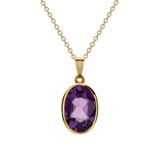 Amethyst Pendant - 00020976 | Heming Diamond Jewellers | London