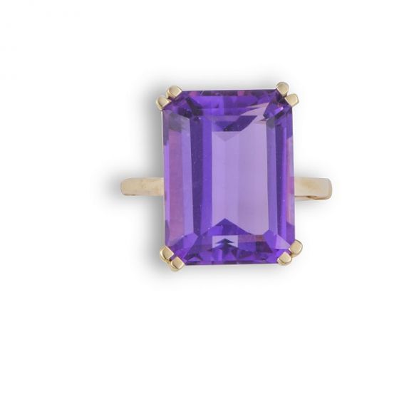 Amethyst Single Stone Ring - 02024172 | Heming Diamond Jewellers | London