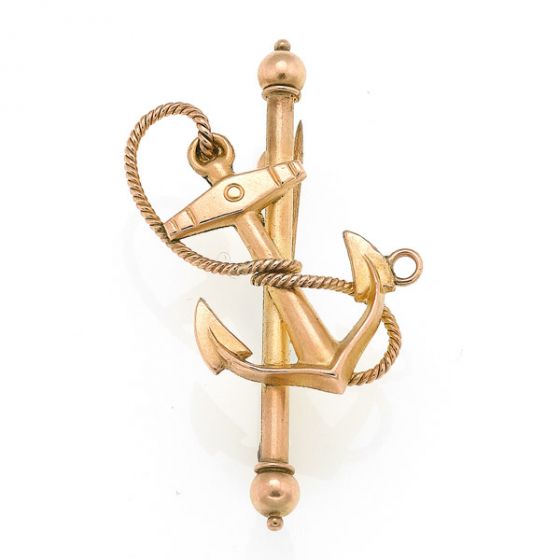 Anchor Brooch - 00019953 | Heming Diamond Jewellers | London