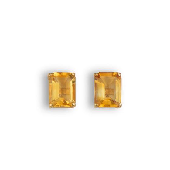 Citrine Stud Earrings - 02024176 | Heming Diamond Jewellers | London