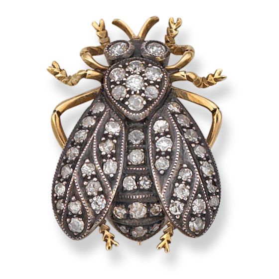 Diamond Bug Brooch - 02021174 | Heming Diamond Jewellers | London