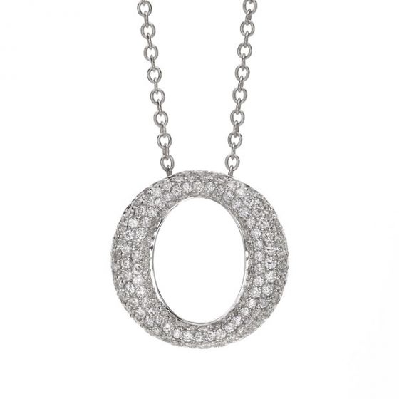 Diamond Circle Pendant - 00019276 | Heming Diamond Jewellers | London