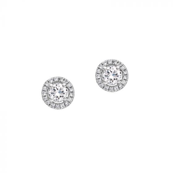 Diamond Cluster Earrings - 00022255 | Heming Diamond Jewellers | London