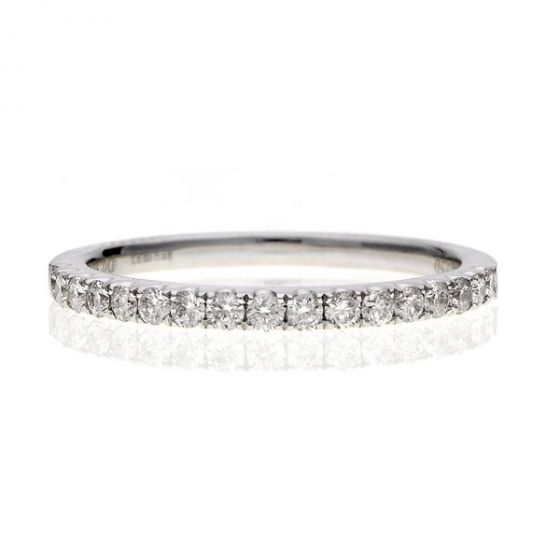 Diamond Half Eternity Ring - 00019730 | Heming Diamond Jewellers | London