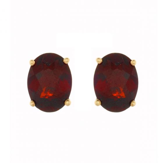 Garnet Stud Earrings - 00018852 | Heming Diamond Jewellers | London