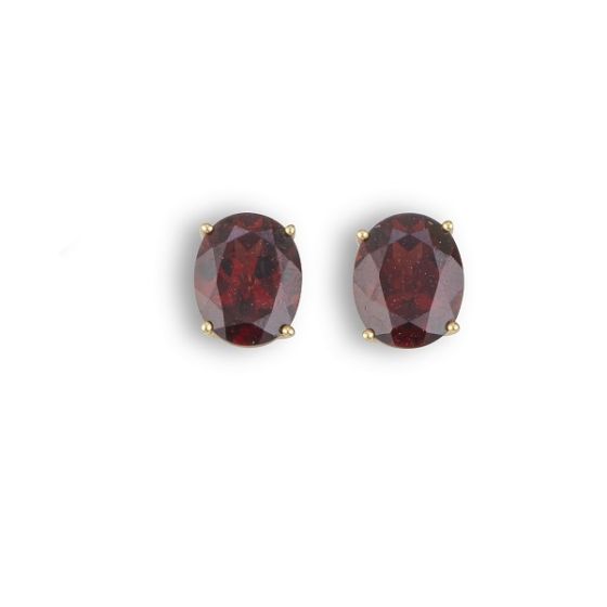 Garnet Stud Earrings - 02024187 | Heming Diamond Jewellers | London