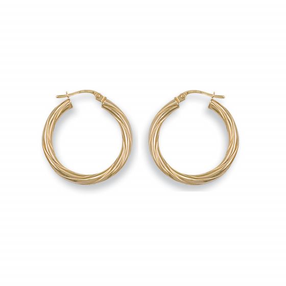 Gold Hoop Earrings - 02023525 | Heming Diamond Jewellers | London