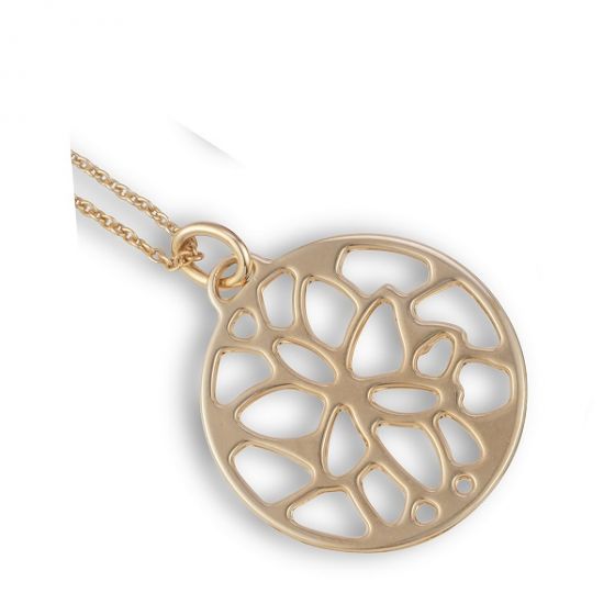 Gold Plated Pendant & Chain - 00025196 | Heming Diamond Jewellers | London