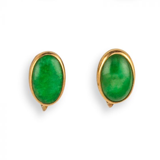 Jade Earrings - 02021341 | Heming Diamond Jewellers | London