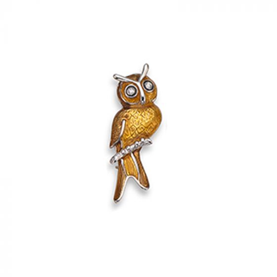 Owl Brooch - 00021681 | Heming Diamond Jewellers | London