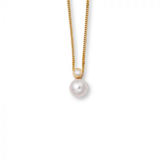 Pearl and Diamond Pendant - 00021888 | Heming Diamond Jewellers | London