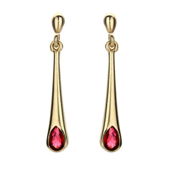 Ruby Drop Earrings - 00020946 | Heming Diamond Jewellers | London