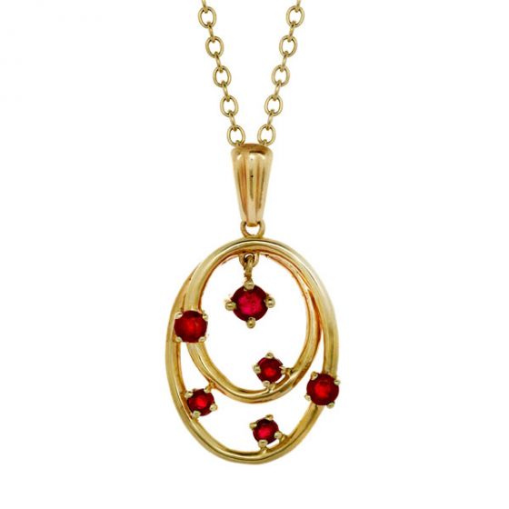 Ruby Pendant - 00020480 | Heming Diamond Jewellers | London