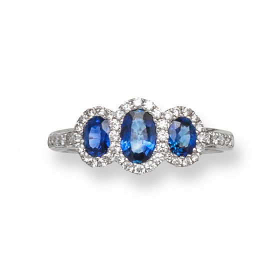 Sapphire & Diamond Ring - 02021365 | Heming Diamond Jewellers | London