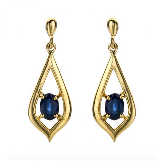 Sapphire Drop Earrings - 00020964 | Heming Diamond Jewellers | London