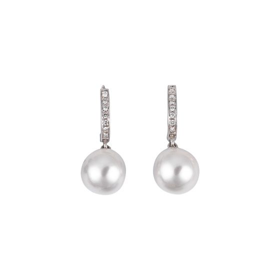 South Sea Pearl Earrings - 00022768 | Heming Diamond Jewellers | London