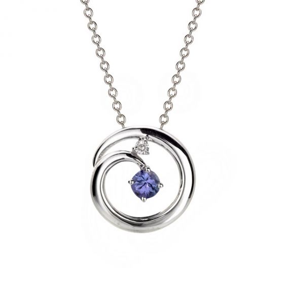 Tanzanite Pendant - 00020982 | Heming Diamond Jewellers | London