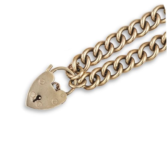 Vintage Gold Curb Bracelet - 02024086 | Heming Diamond Jewellers | London