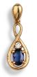 Sapphire And Diamond Pendant - 00024833 | Heming Diamond Jewellers | London