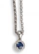 Sapphire And Diamond Pendant - 01026211 | Heming Diamond Jewellers | London