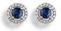 Sapphire And Diamond Cluster Earrings - 01026223 | Heming Diamond Jewellers | London