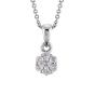 0.25ct Diamond Daisy Pendant - 00020355 | Heming Diamond Jewellers | London