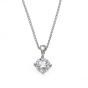 0.39ct Diamond Solitaire Pendant - 01019847 | Heming Diamond Jewellers | London