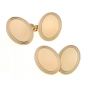 18ct Gold Cufflinks 1.2mm Gauge - 00019407 | Heming Diamond Jewellers | London