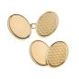 18ct Gold Cufflinks 2mm Gauge - 00019418 | Heming Diamond Jewellers | London