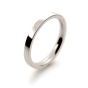 18ct White Gold 2mm Flat Court Shape Wedding Ring - 00018938 | Heming Diamond Jewellers | London