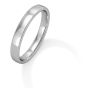 18ct White Gold 3mm Bombe Court Shape Wedding Ring - 00020662 | Heming Diamond Jewellers | London