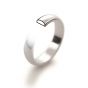18ct White Gold 3mm D-Shaped Wedding Ring - 00018969 | Heming Diamond Jewellers | London