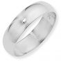 18ct White Gold 6mm D-Shaped Wedding Ring - 00020639 | Heming Diamond Jewellers | London