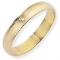 18ct Yellow Gold 4mm D-Shaped Wedding Ring - 00020654 | Heming Diamond Jewellers | London