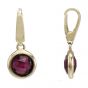 18ct yellow Gold Garnet Pendant - 00025040 | Heming Diamond Jewellers | London