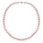 8 - 8.5mm Pink Pearl Necklace - 02020392 | Heming Diamond Jewellers | London