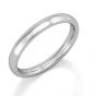 9ct White Gold 2mm Court Shape Wedding Ring - 00020557 | Heming Diamond Jewellers | London
