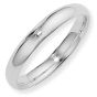9ct White Gold 3mm Court Shape Wedding Ring - 00020567 | Heming Diamond Jewellers | London