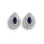 Sapphire And Diamond Earrings