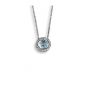 Blue Topaz And Diamond pendant